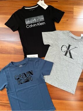 *BUNDLE* Boys Calvin Klein Jeans Short Sleeve Tees Size 6